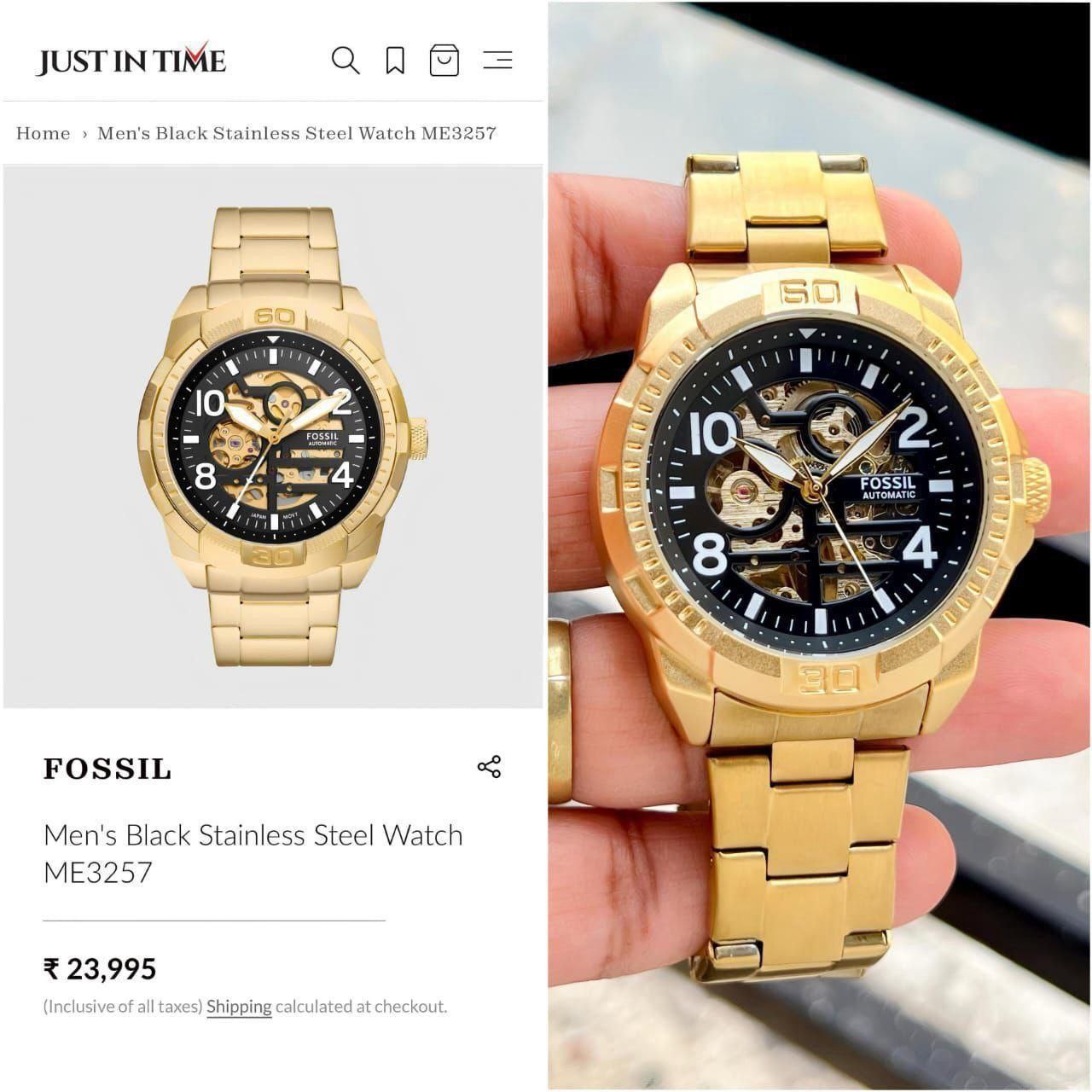 Fossil Modern Machine Automatic – ZBlack Bronson ME3256