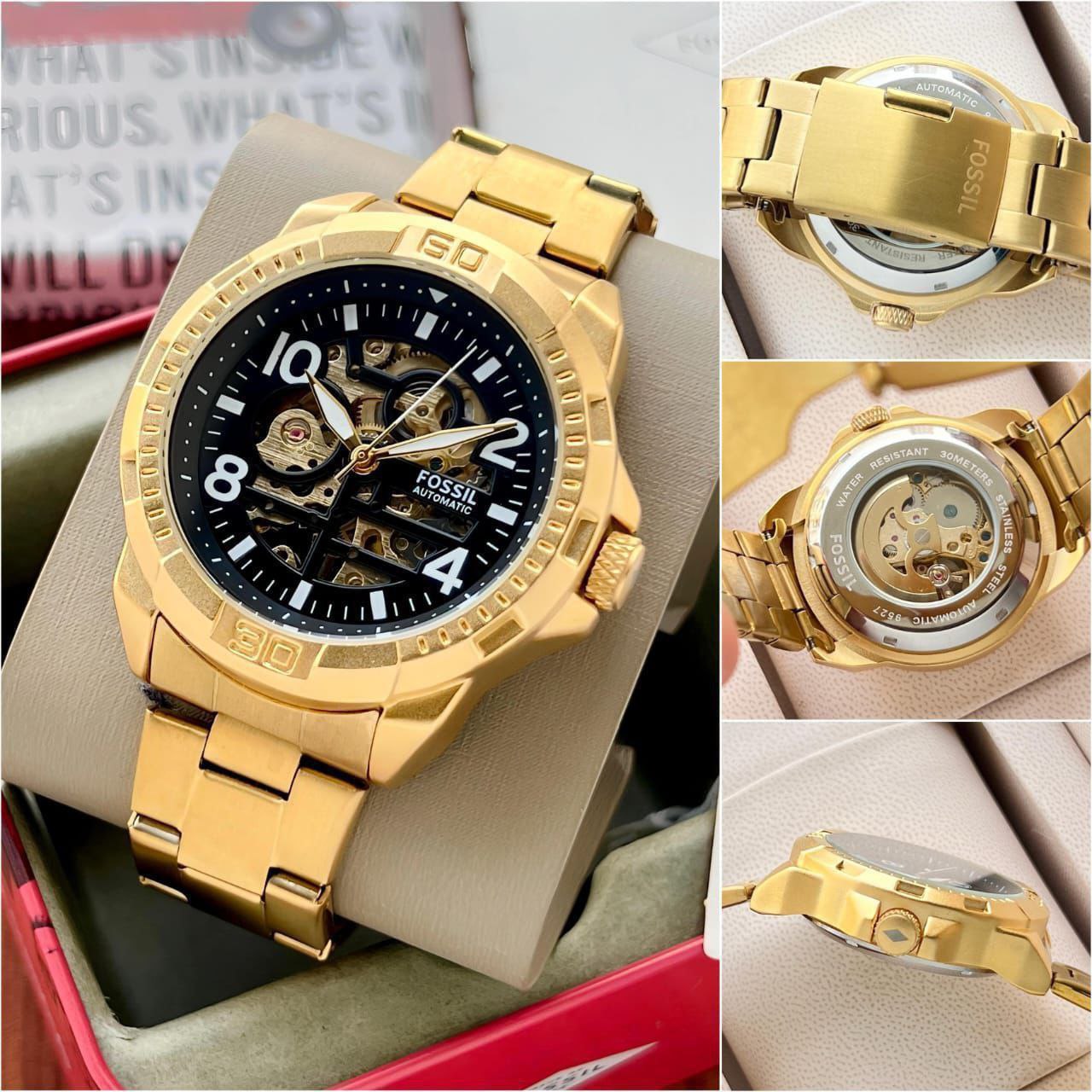 Fossil Modern Machine Automatic – ZBlack Bronson ME3256